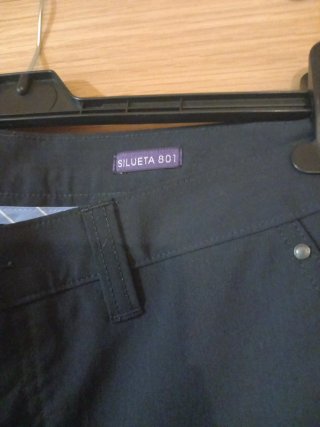 Pantalón de traje hombre negro