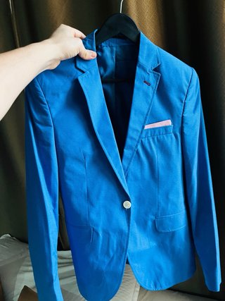 Saco Blazer Azul Eléctrico Slim Fit Smokin M