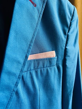 Saco Blazer Azul Eléctrico Slim Fit Smokin M