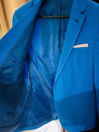 Saco Blazer Azul Eléctrico Slim Fit Smokin M