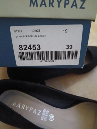 Zapatos Marypaz Negros Talla 39