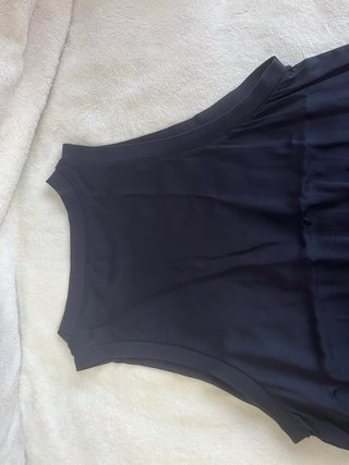 Vestido largo azul Massimo Dutti