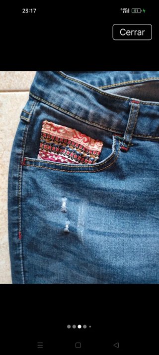 Vaqueros Desigual Boho Azules