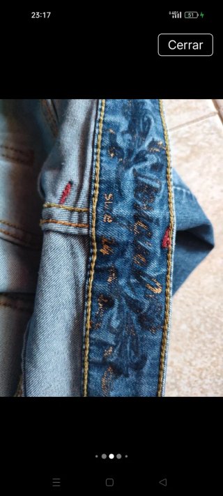 Vaqueros Desigual Boho Azules