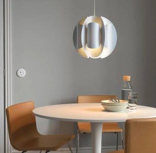 Lámpara colgante Ikea blanca, TRUBBNATE 2025