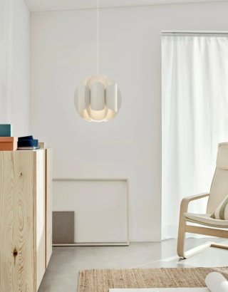 Lámpara colgante Ikea blanca, TRUBBNATE 2025