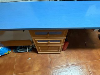 Cama nido con escritorio madera
