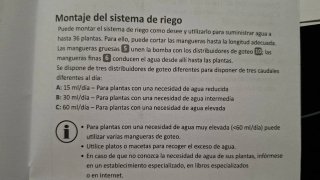 Sistema riego automático Gardenline