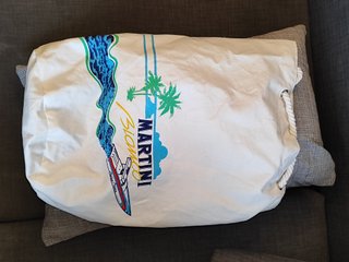 Bolsa Playa Vintage Martini Bianco 80s