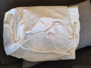Bolsa Playa Vintage Martini Bianco 80s