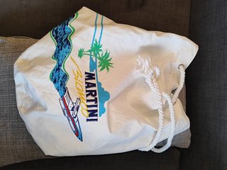 Bolsa Playa Vintage Martini Bianco 80s
