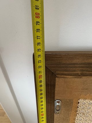 Cabecero Cama 150 Madera y Ratán