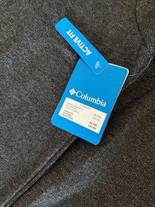 Sudadera Columbia gris media cremallera