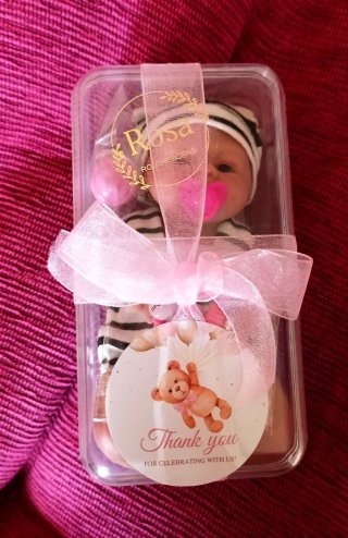 Mini reborn niña completa silicona 18cm