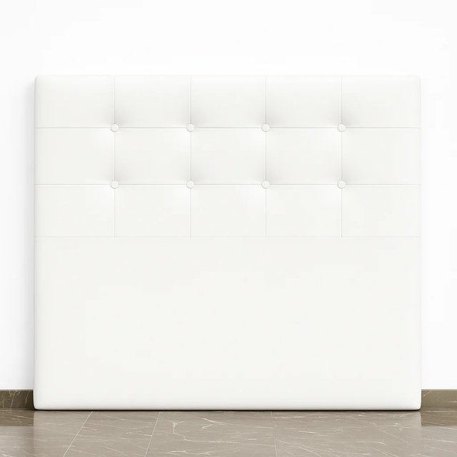 Cabezal de cama gris polipiel