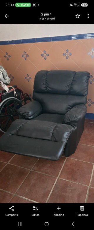 Sillón Relax Masaje y Calor Negro