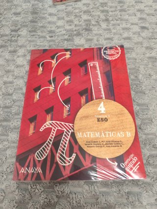 Libros de Matemáticas B 4°ESO Anaya