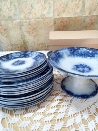 Servizio piatti S.C.Richard porcellana blu