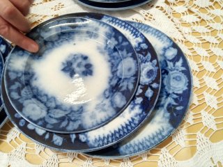 Servizio piatti S.C.Richard porcellana blu