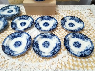 Servizio piatti S.C.Richard porcellana blu