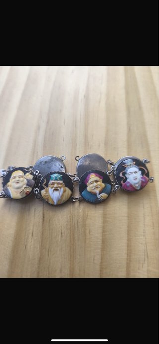 Pulsera Plata 7 Deidades Fortuna TOSHIKANE