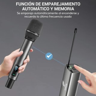 Micrófono Inalámbrico TONOR Recargable 2 Unidades