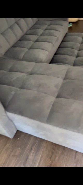 Sofá Cama Gris Tela