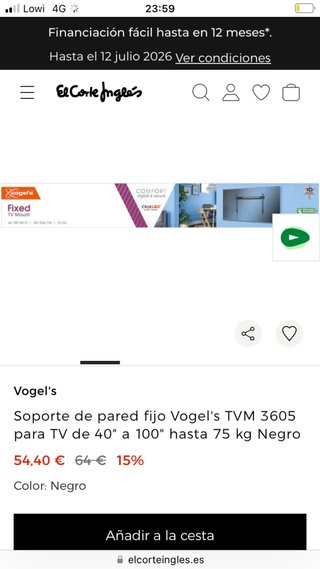 Soporte TV Vogel's 40-100 Nuevo