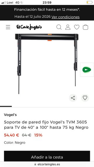 Soporte TV Vogel's 40-100 Nuevo