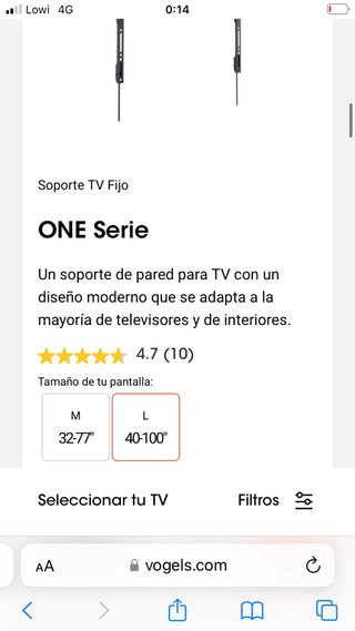 Soporte TV Vogel's 40-100 Nuevo