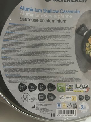 Sartén Cazuela SILVERCREST Horno Todas Superficies