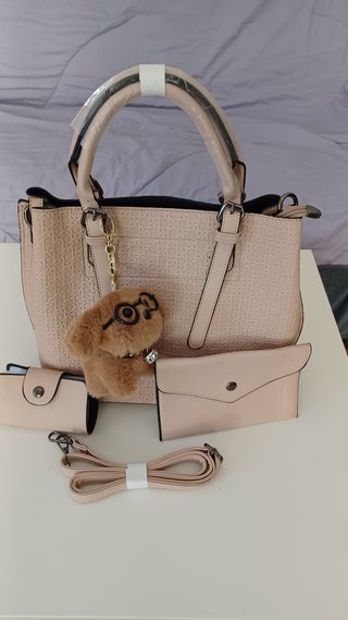 Bolso Elegante Beige Mujer