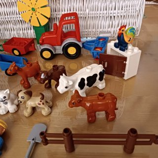 Lote animales granja Lego Duplo Original