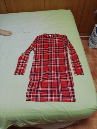 Vestido de niña a cuadros