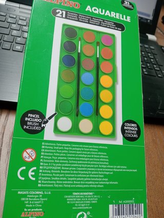 Aquarelas Alpino 21 Cores + Pincel