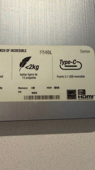 Portátil Asus 15 Plata y Negro I3