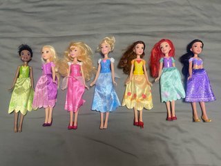 Lote 7 Muñecas Princesas Disney