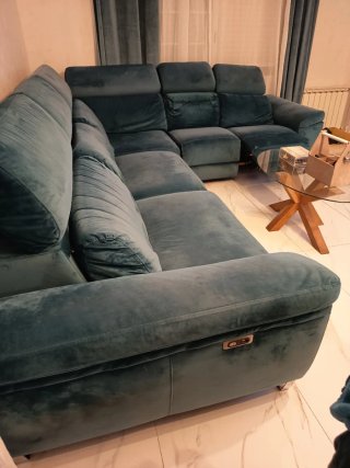 Sofa rinconero verde
