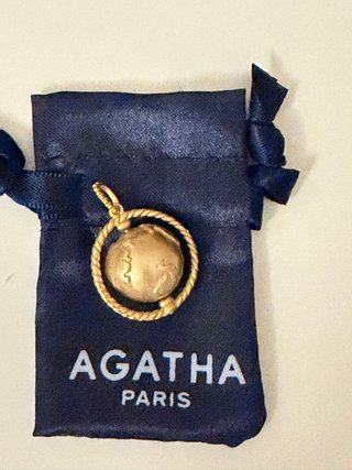 Colgante charm Talisman Agatha Paris Bola Mundo