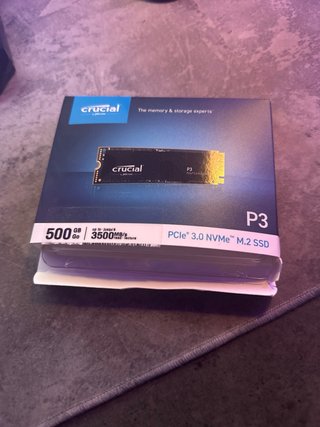 SSD M.2 NVMe Crucial P3 500GB PCIe 3.0 99%