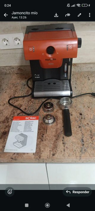 Cafetera Solac Squisita 18 BAR