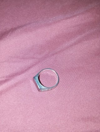 Anello uomo acciaio pietra nera