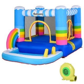 Castello Gonfiabile per Bambini con Trampolino e P