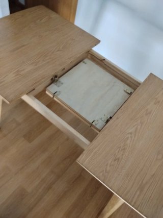 Mesa comedor extensible madera