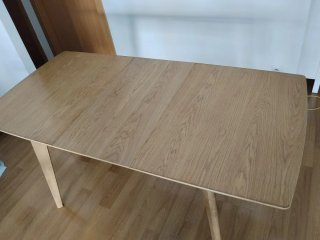 Mesa comedor extensible madera
