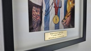 Quadro firmato LIONEL MESSI autografato COA