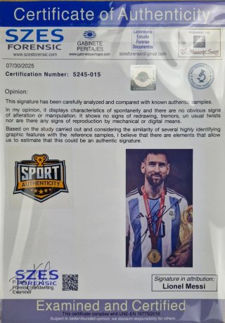Quadro firmato LIONEL MESSI autografato COA