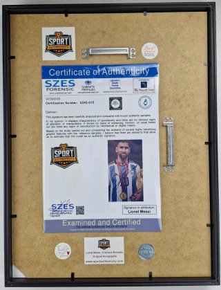 Quadro firmato LIONEL MESSI autografato COA
