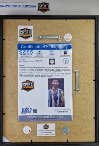 Quadro firmato LIONEL MESSI autografato COA