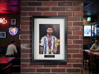 Quadro firmato LIONEL MESSI autografato COA